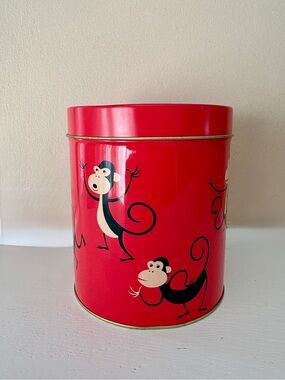 Monkey canister tin- Shag Design